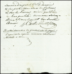Lettre   avec MP tronquée "Menton" + mention manuscrite