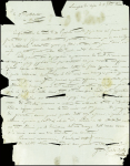 SMYRNE Lettre avec CAD T14 "Smyrne Turquie" (1843)