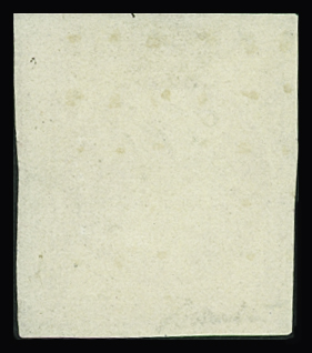 N°18 1f carmin avec voisin, obl. gros points carrés,