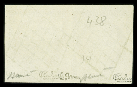 N°6a 1f carmin clair, en paire avec deux voisins, obl.
