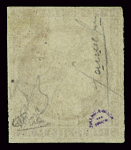 N°7 1 franc vermillon, neuf (*), légèrement entamé,