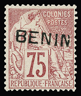 N°12 75c. rose, neuf *, TB. Signé Calves. Certificat