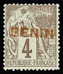 N°3A 4c. lilas-brun sur gris, neuf **, TTB. Signé