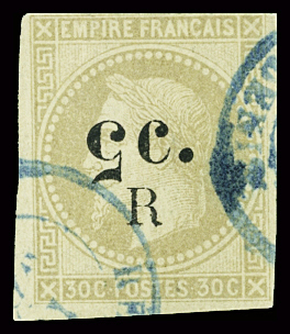 N°5b 5c. sur 30c. brun, obl. TB. Signé Calves + certificat