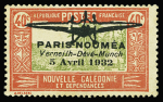 POSTE AERIENNE n°1/2 Paris Nouméa, neuf *, gomme légèrement