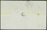 N°20 5c vert, bande de cinq (défauts. dans un coin)