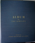 Faux FOURNIER : Album de Fac-Similés édité par l'Union