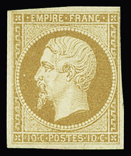 N°13B 10c bistre, neuf *, TB. Signé Calves