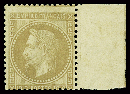 N°28B 10c  bistre, neuf ** avec bdf, TTB. Signé Calves.