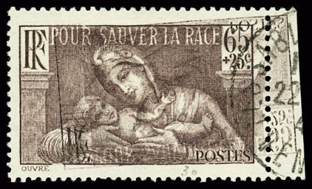 N°356 Pour sauver la race, variété double impression