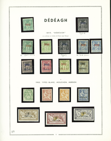 Collection complète sur le bureau Français de Dedeagh,