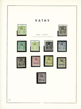 N°1 à 11, neuf avec gomme,  TB. Pays complet de Vathy!