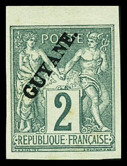 N°11 2c vert, neuf sans gomme, bdf, TTB. Signé Calves
