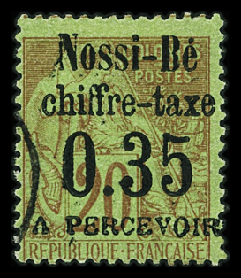 TAXE N°5, obl., TB, R (t.250). Signé A. Brun