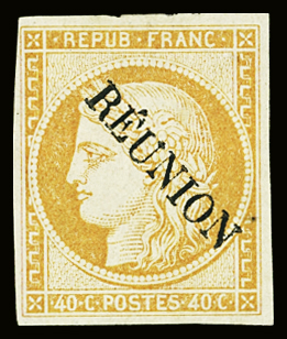 N°11 40c orange, neuf sans gomme, TB. Signé Scheller