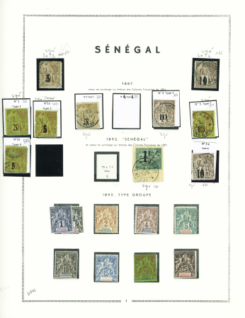 Collection sur pages MOC du Sénégal entre les n°1 et