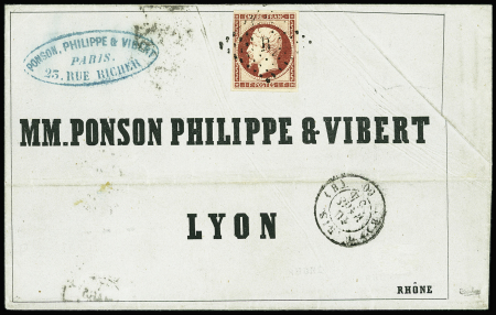 N°18 1f carmin (au filet en un point NE) obl. losange