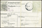 Entier carte postale 1 RM vert-gris entraide Stala
