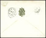 2 lettres AFF n°97 et n°93 obl Paris (1893 et 1883