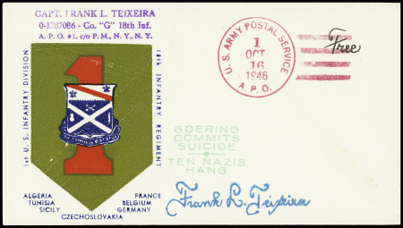 Joli lot de 7 env patriotiques US dont USA n°459 à