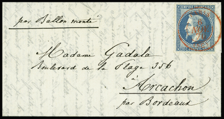 N°29 obl CAD rouge "Paris (SC)" (6 nov 70) sur bal