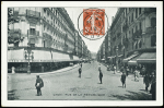 6 pseudo-entiers cartes postales 5c semeuse rouge 