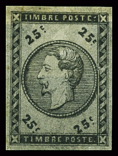 Empire non dentelé , projet Morel 25c noir sur ros