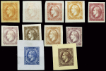 Projet Renard gravé par Trottin, 15 timbres Empire