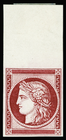 Essai Cérès rose foncé de 1862 sans valeur ni lége
