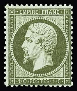 N°19a 1c bronze, neuf **, TB