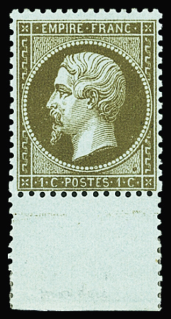 N°19b 1c mordoré bdf, neuf *, TB