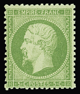 N°20 5c vert, neuf **, TB