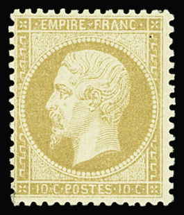 N°21 10c bistre, neuf *, TB