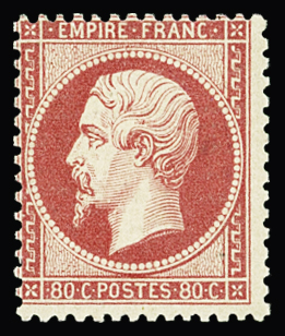 N°24 80c rose, neuf **, TB (signé Calves)