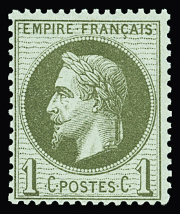 N°25 1c bronze, neuf **, TB