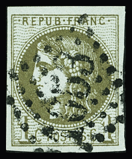 N°39Cc 1c olive bronze obl TB