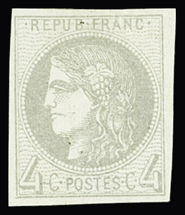 N°41B 4c gris neuf * TB