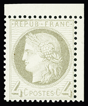 N°52 4c gris cdf neuf ** TB