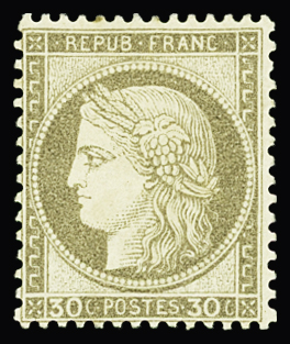 N°56 30c brun clair neuf * TB