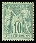 N°65 10c vert neuf * TB