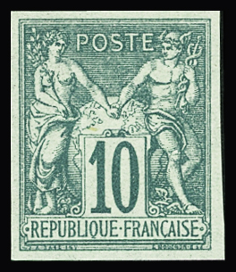 N°65a 10c vert non dentelé neuf ** TB