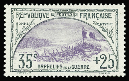 N°152 35c +25c orphelins TB centré neuf ** TB