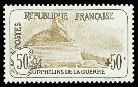 N°153 50c+50c Orphelins TB centré neuf ** TB