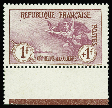 N°154 1f+1f Orphelins bdf neuf ** TB