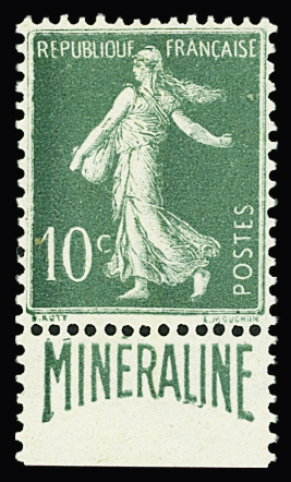 N°188A 10c Minéraline TB centré neuf * TB