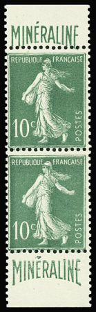 N°188A 10c Minéraline paire de carnet neuf ** TB