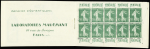 N°188A 10c Minéraline carnet de 10 timbres neuf **