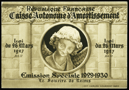 N°256 Le sourire de Reims carnet de 8 timbres neuf