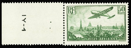 N°14 50f vert-jaune bdf neuf ** TB