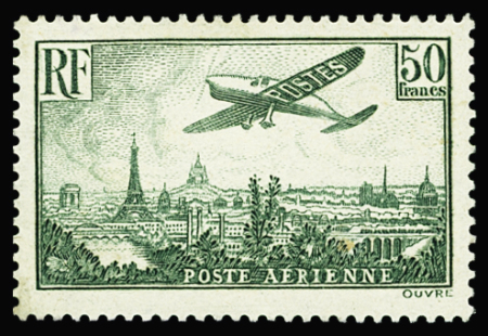 N°14b 50f vert foncé neuf * TB